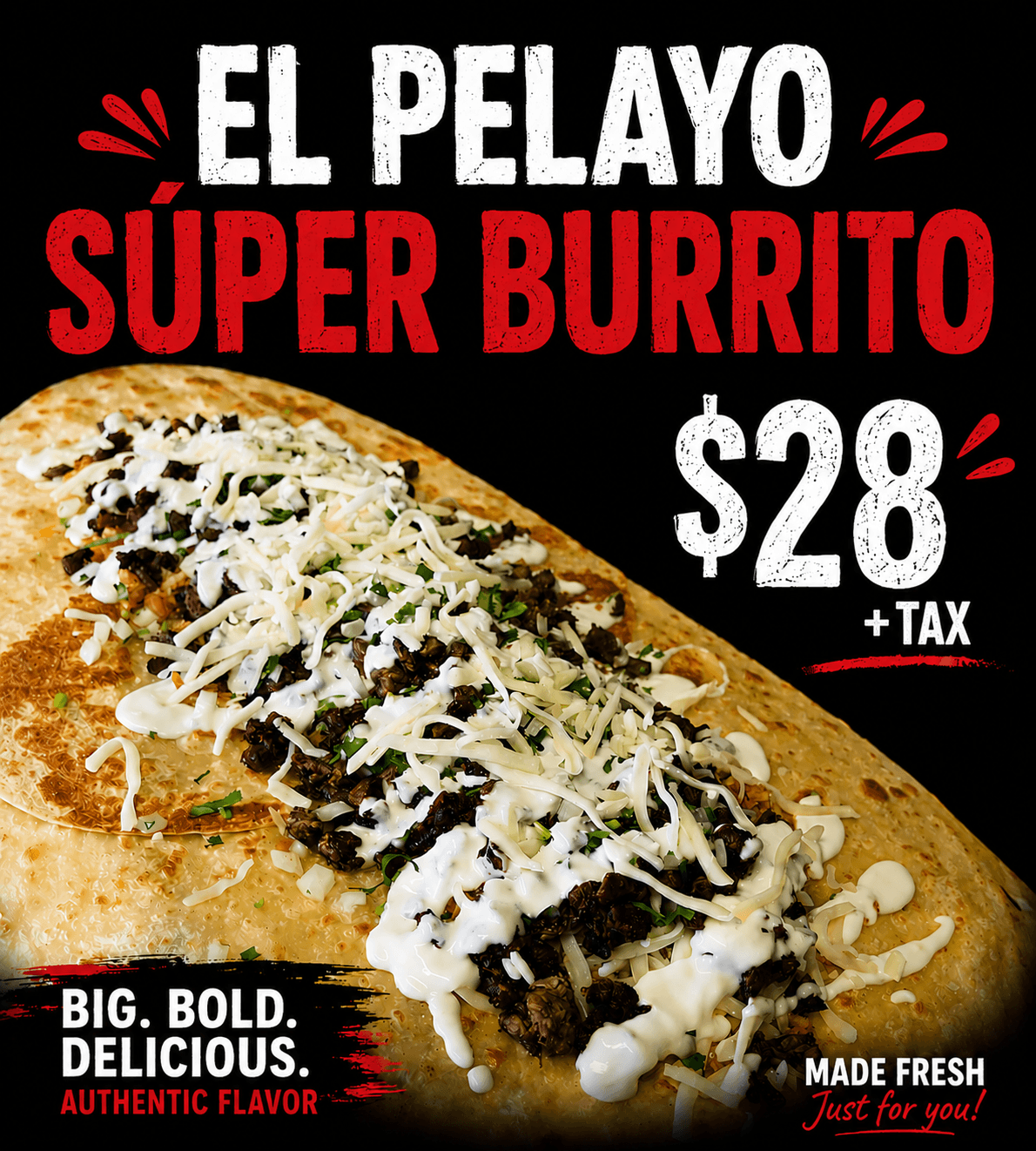 El Pelayo Super burrito
