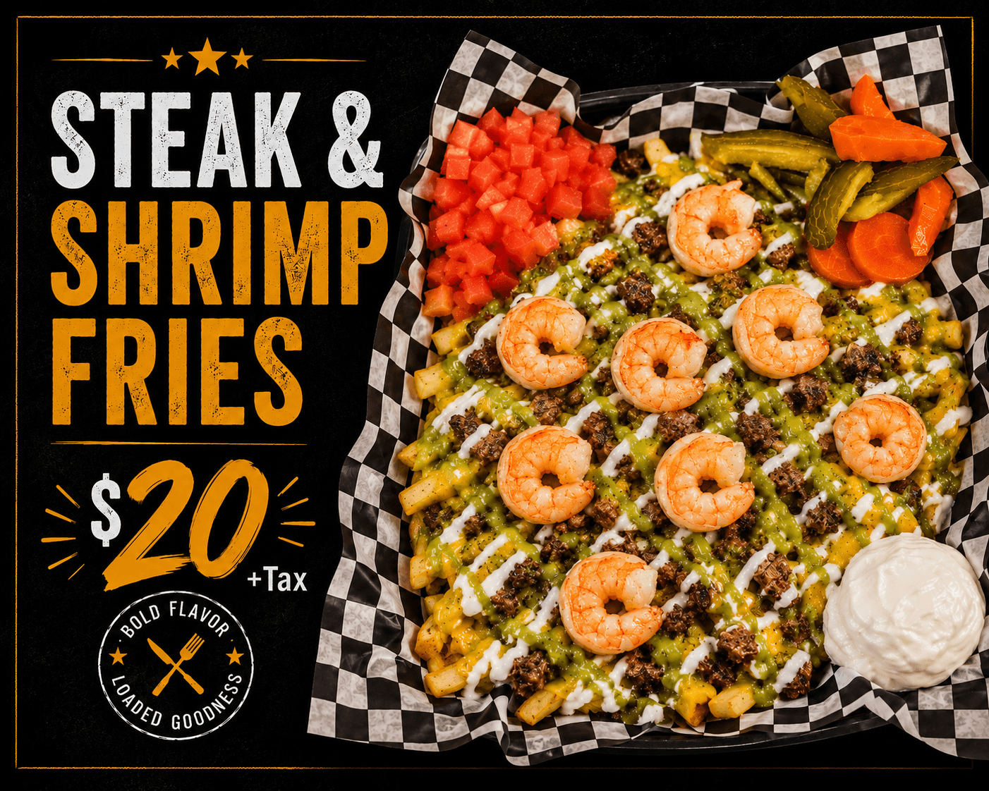 Steak & Shrimp Fries