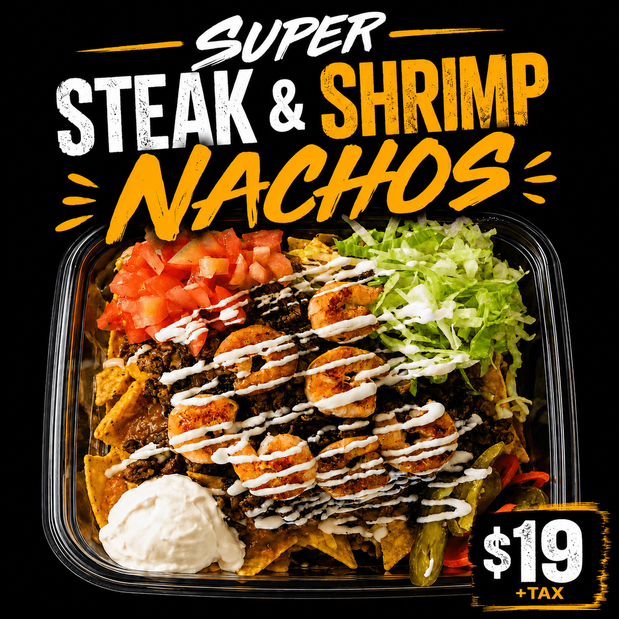 Super Steak & Shrimp Nachos